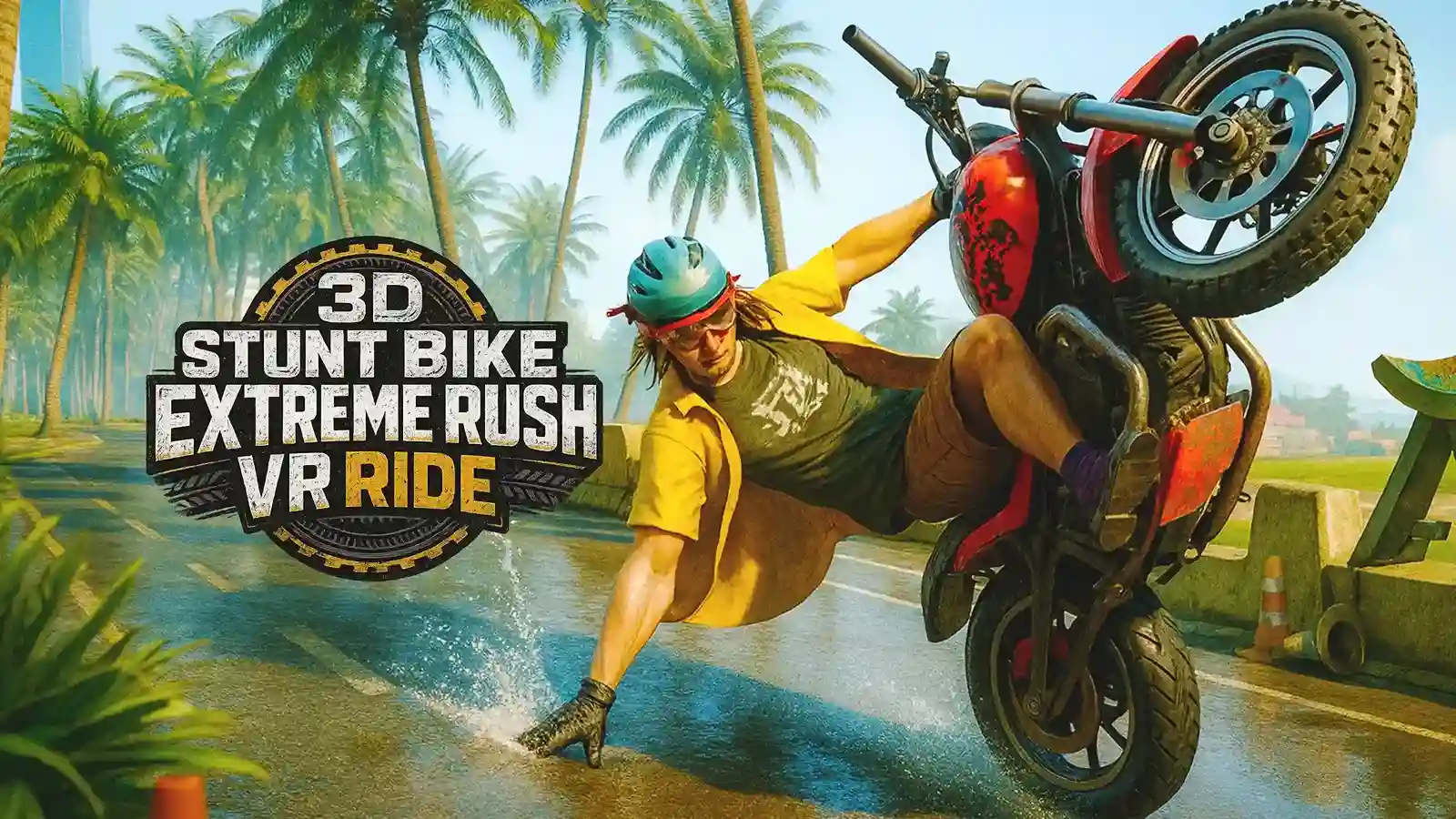 3D特技摩托车极限冲刺 - 3D Stunt Bike Extreme Rush VR Ride VR游戏封面