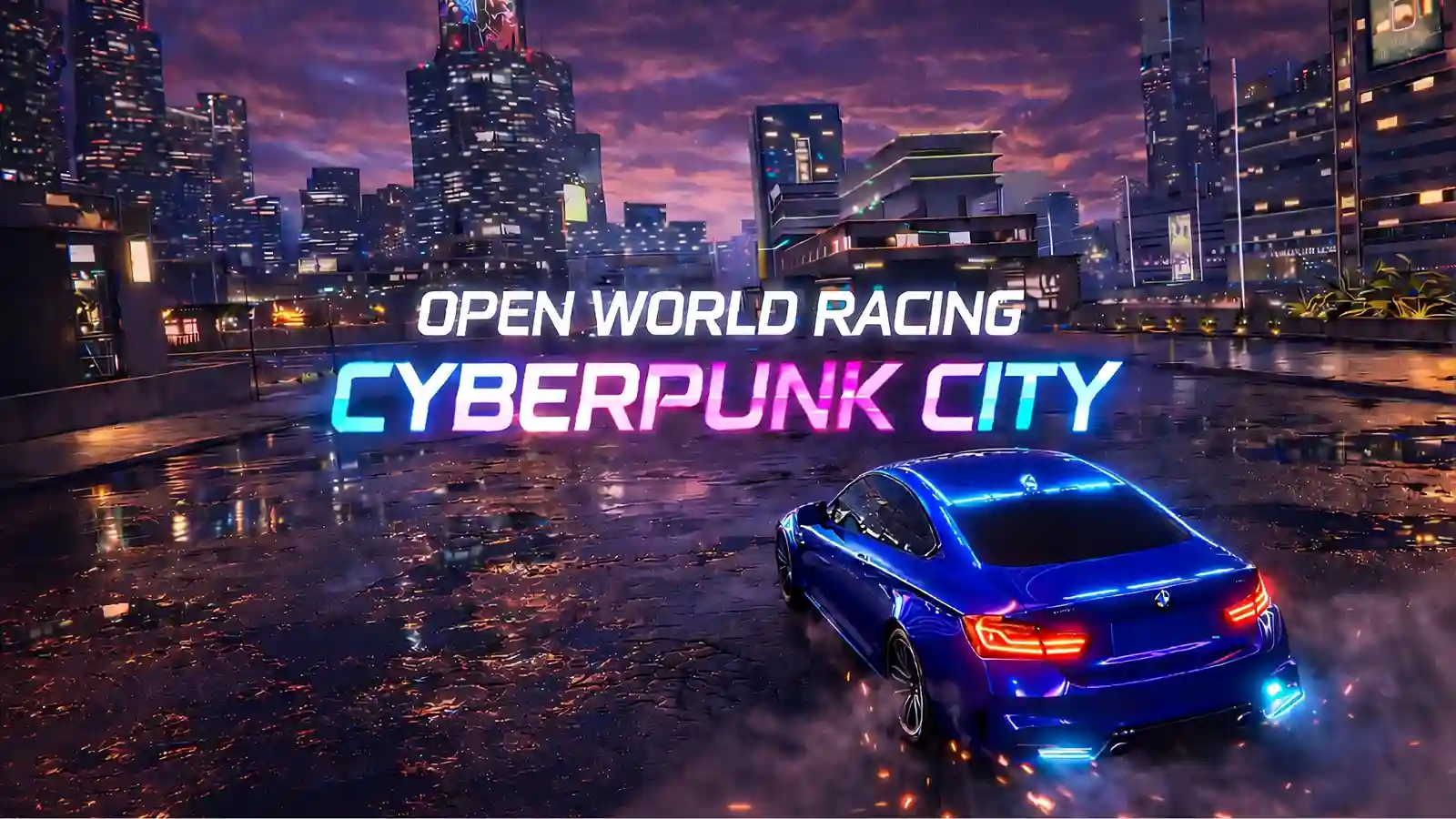 开放世界竞速：赛博朋克之城 - Open World Racing: Cyberpunk City VR游戏封面