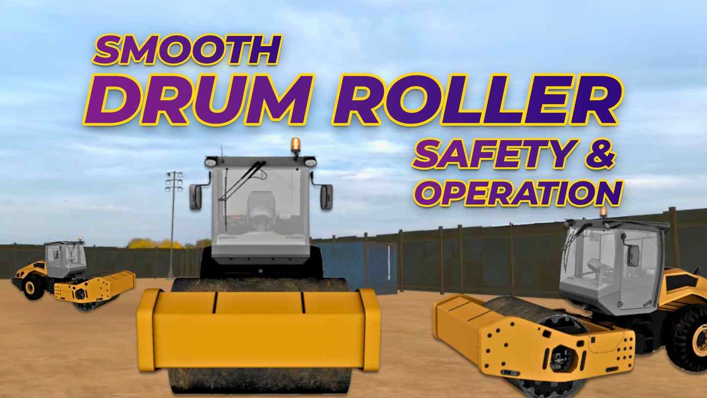 滚筒压路机操作指南 - Smooth Drum Roller Safety and Operation VR游戏封面