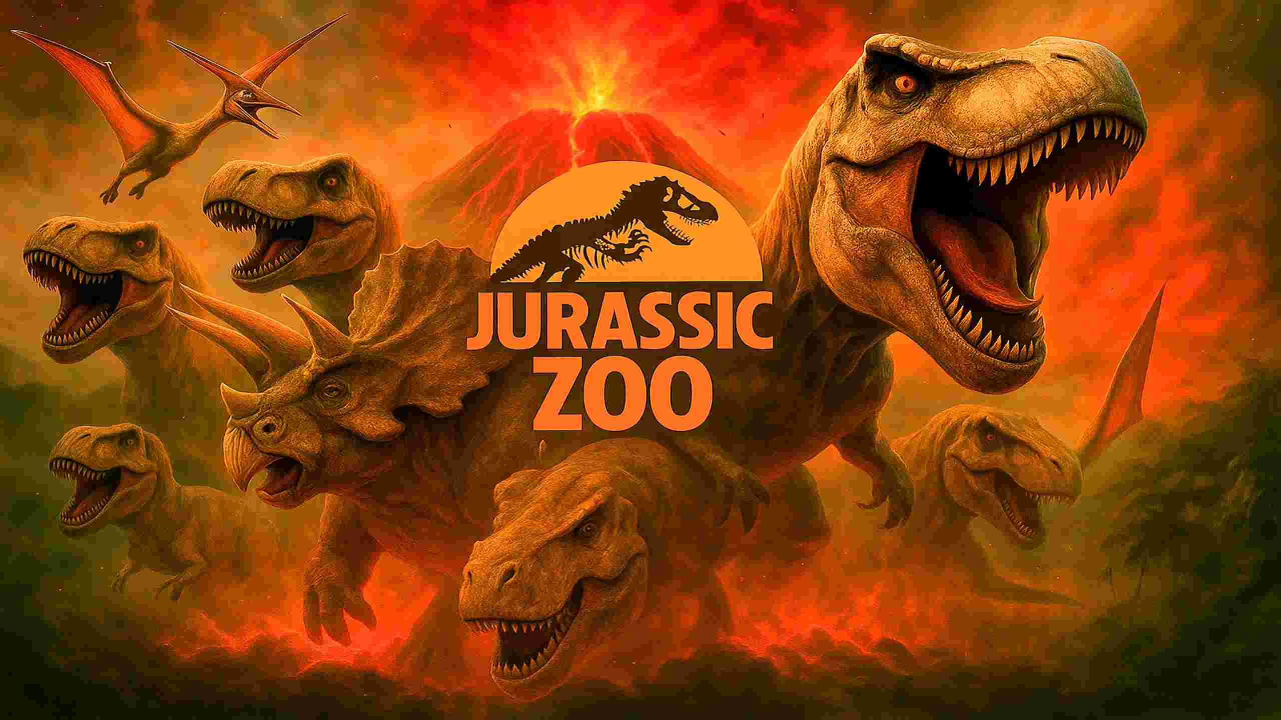 侏罗纪动物园恐龙狩猎 - Jurassic Zoo : Dinosaur Hunting VR游戏封面